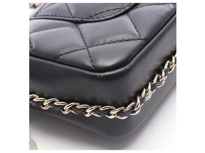 Timeless Borsa a Spalla Chanel Matelassé Small Flap Nero - vista 10