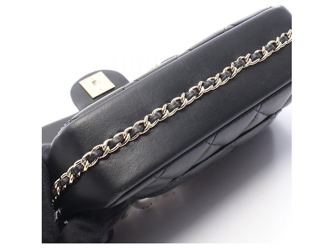 Timeless Borsa a Spalla Chanel Matelassé Small Flap Nero - vista 8