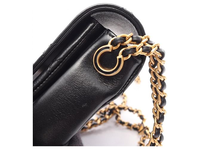 Borsa a Spalla Chanel Matelassé Small Flap Nero - vista 13