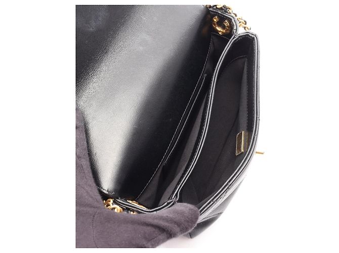 Borsa a Spalla Chanel Matelassé Small Flap Nero - vista 3