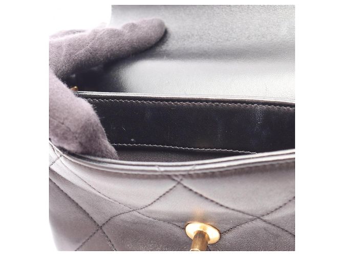 Borsa a Spalla Chanel Matelassé Small Flap Nero - vista 7