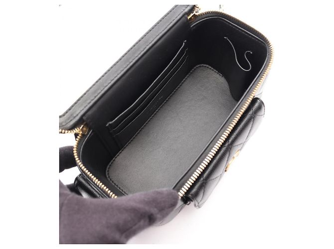 Vanity Beauty Case Matelassé Chanel Nero - vista 3
