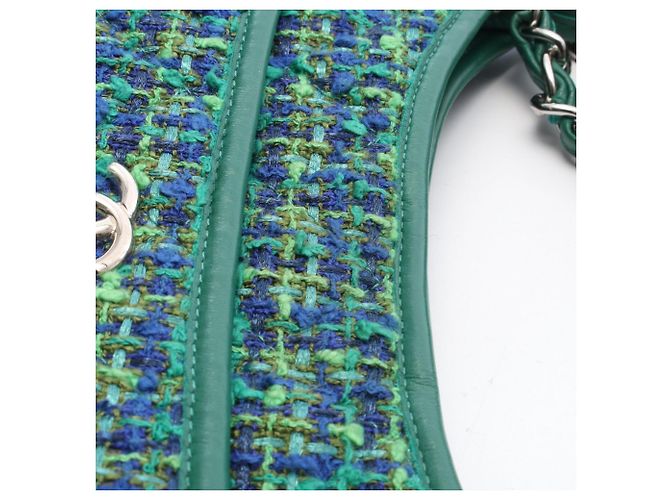 Borsa Hobo Matelassé Chanel Blu Multicolore Verde - vista 7