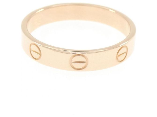 Anello Mini Love di Cartier in oro rosa - vista 2