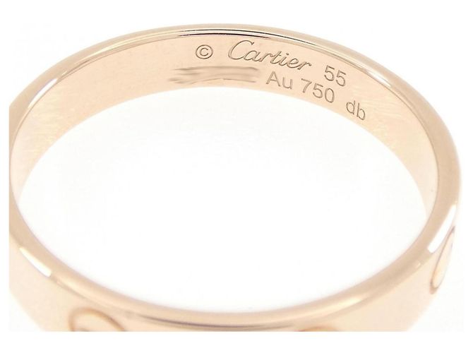 Anello Mini Love di Cartier in oro rosa - vista 3