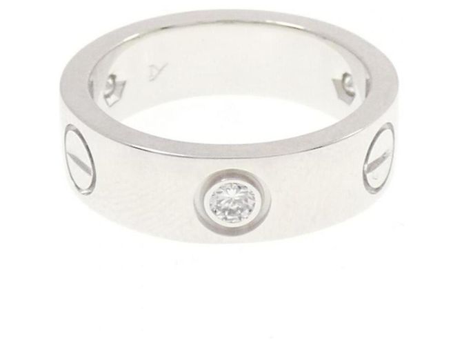Cartier Love Ring mit halbem Diamanten - Ansicht 2