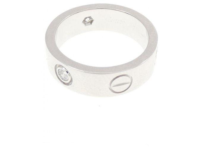 Cartier Love Ring mit halbem Diamanten - Ansicht 3