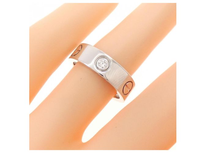 Cartier Love Ring mit halben Diamanten - Ansicht 4