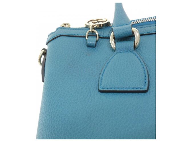 Borsa a mano Gucci in pelle azzurro chiaro Blu chiaro - vista 4