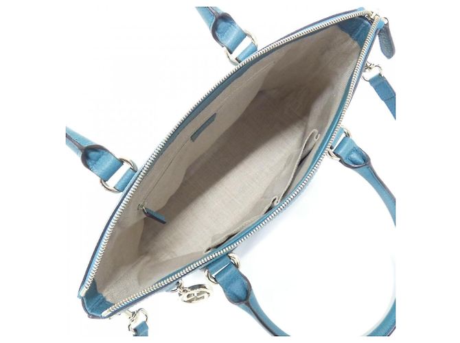 Borsa a mano Gucci in pelle azzurro chiaro Blu chiaro - vista 7