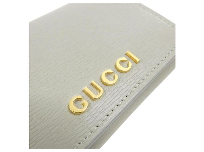 Tarjetero de cuero gris claro Gucci - vista 3
