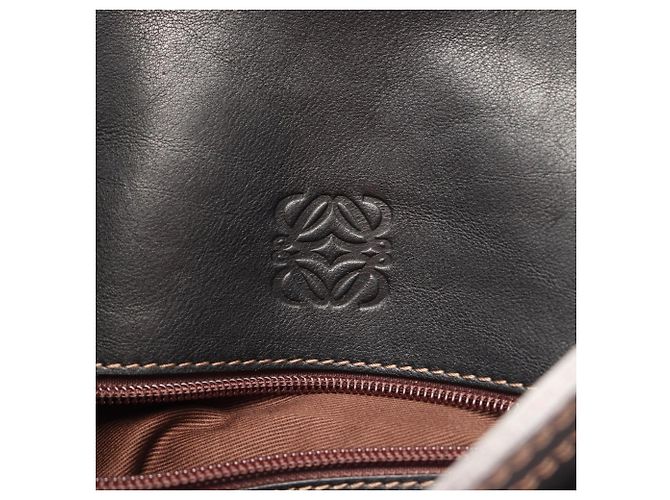 Borsa a tracolla in pelle nera Loewe Nero - vista 4