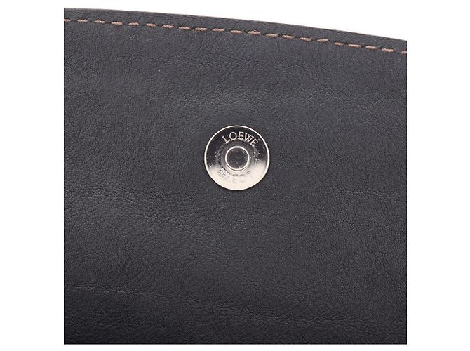 Borsa a tracolla in pelle nera Loewe Nero - vista 6