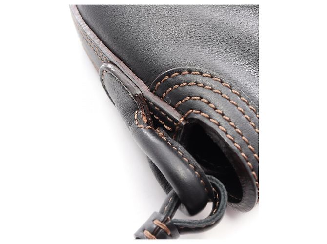 Borsa a tracolla in pelle nera Loewe Nero - vista 9