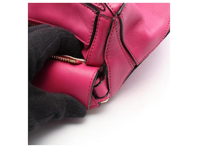 Borsa 2-Way Loewe Puzzle Bag Medium Rosa - vista 6
