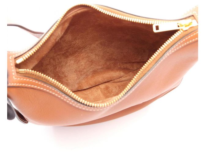 Céline Borsa a tracolla in pelle Celine Eloise Small Marrone - vista 3
