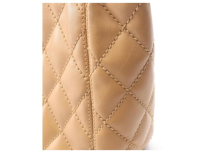 Borsa Tote Chanel Wild Stitch Beige - vista 13