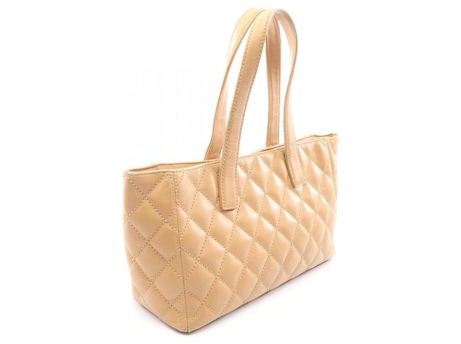Borsa Tote Chanel Wild Stitch Beige - vista 2