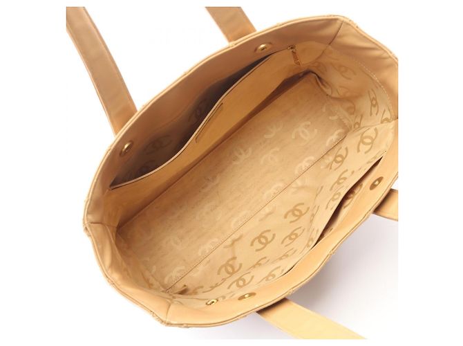 Borsa Tote Chanel Wild Stitch Beige - vista 3