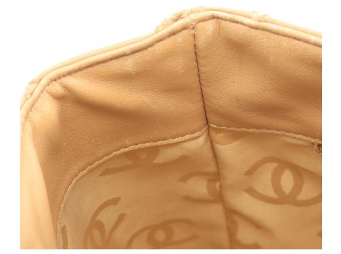 Borsa Tote Chanel Wild Stitch Beige - vista 7