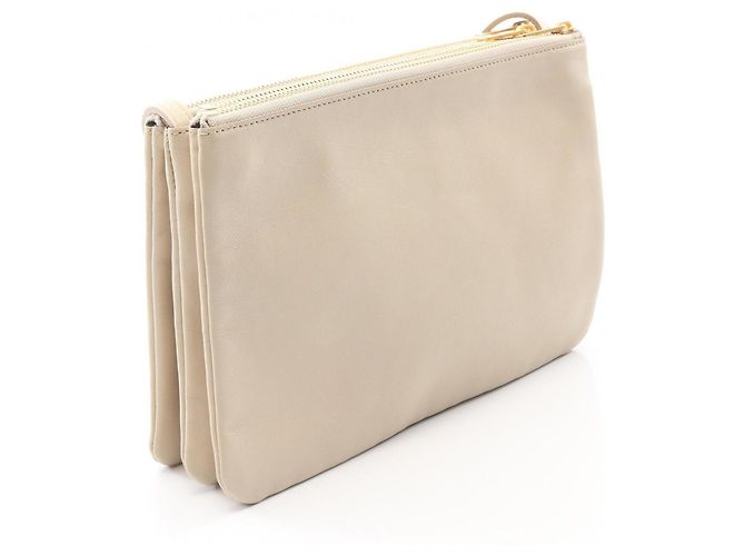 Céline Borsa a tracolla Celine TRIO LARGE Beige - vista 2