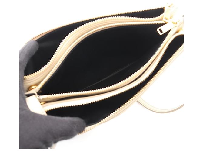 Céline Borsa a tracolla Celine TRIO LARGE Beige - vista 3