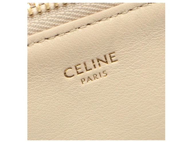 Céline Borsa a tracolla Celine TRIO LARGE Beige - vista 4