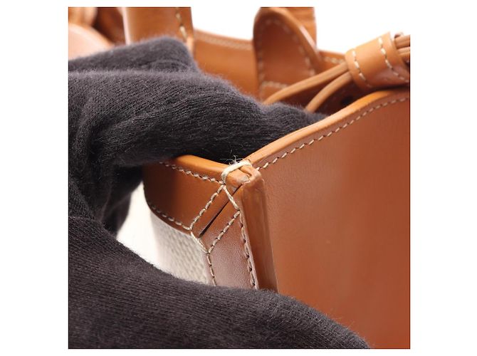 Céline Bolso Cabas Vertical Celine Small Castaño Crudo - vista 14