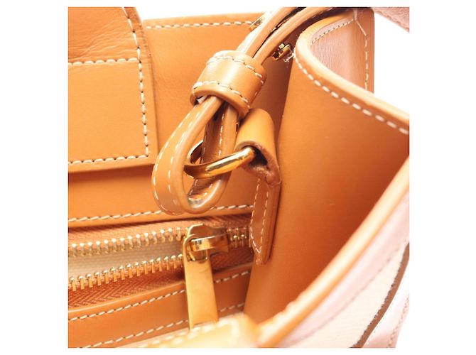 Céline Bolso Cabas Vertical Celine Small Castaño Crudo - vista 19