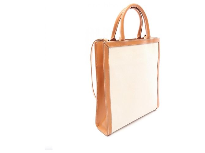 Céline Bolso Cabas Vertical Celine Small Castaño Crudo - vista 2