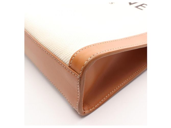 Céline Bolso Cabas Vertical Celine Small Castaño Crudo - vista 8