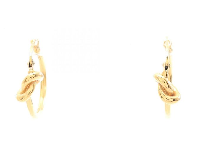 Céline Orecchini a cerchio Knot placcati oro Celine D'oro - vista 3