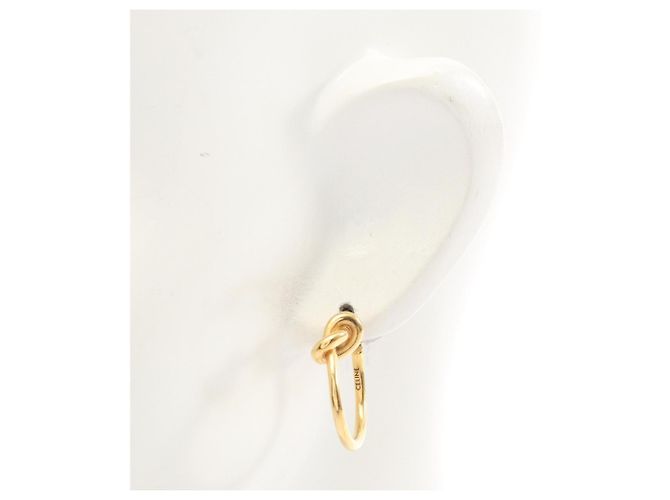 Céline Orecchini a cerchio Knot placcati oro Celine D'oro - vista 6