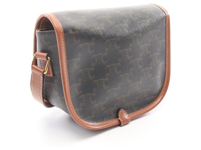 Céline Celine Folco Medium Bag Triomphe Braun Schwarz - Ansicht 2
