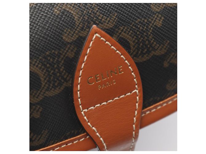 Céline Celine Folco Medium Bag Triomphe Braun Schwarz - Ansicht 4