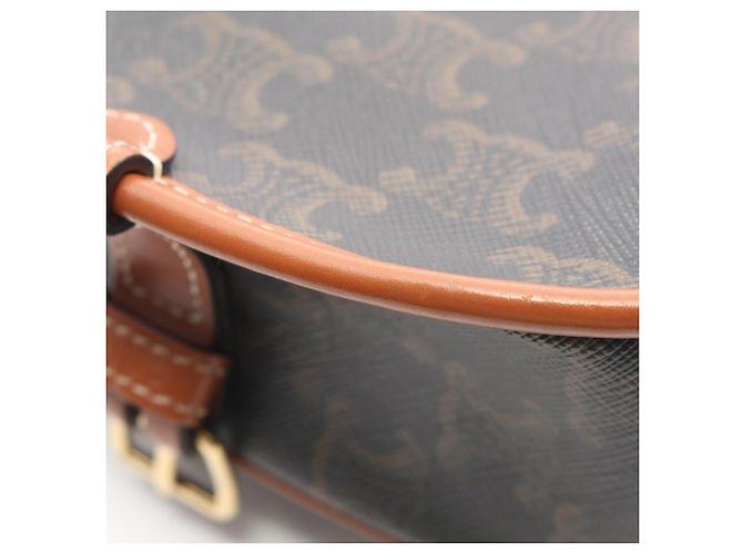 Céline Celine Folco Medium Bag Triomphe Braun Schwarz - Ansicht 6