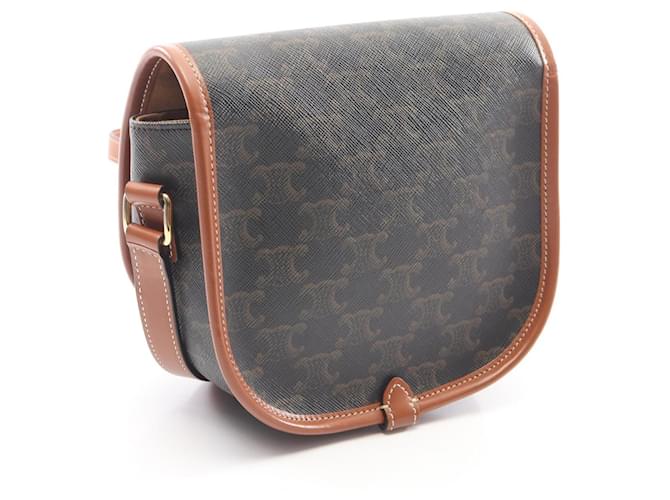 Céline Borsa Celine Folco Medium Marrone Nero - vista 2