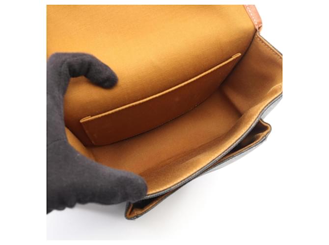Céline Borsa Celine Folco Medium Marrone Nero - vista 3