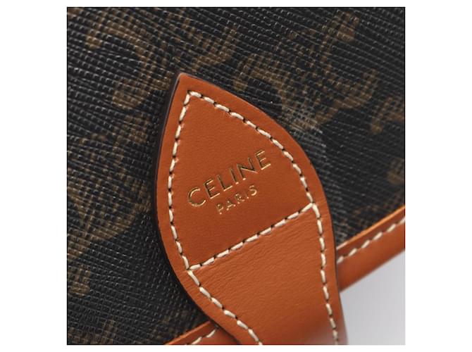 Céline Borsa Celine Folco Medium Marrone Nero - vista 4