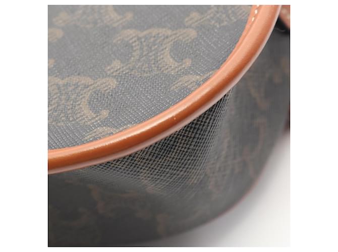 Céline Borsa Celine Folco Medium Marrone Nero - vista 9