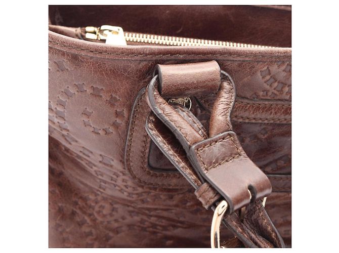 Céline Bolso Celine Boogie Bag Castaño - vista 10