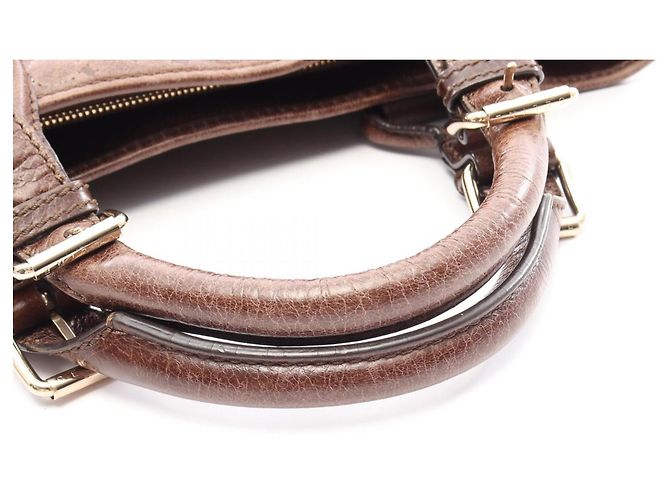 Céline Bolso Celine Boogie Bag Castaño - vista 13