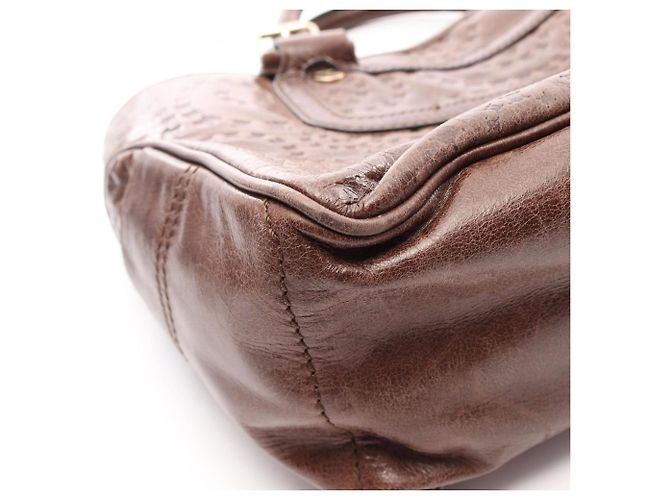 Céline Bolso Celine Boogie Bag Castaño - vista 14
