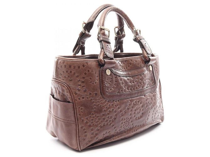 Céline Bolso Celine Boogie Bag Castaño - vista 2