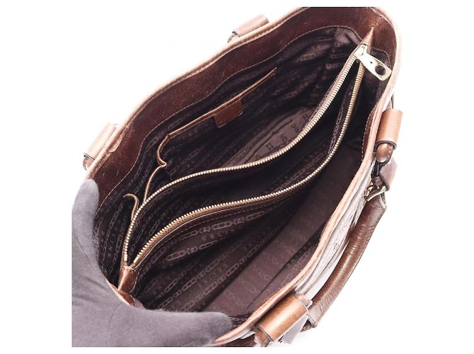 Céline Bolso Celine Boogie Bag Castaño - vista 3