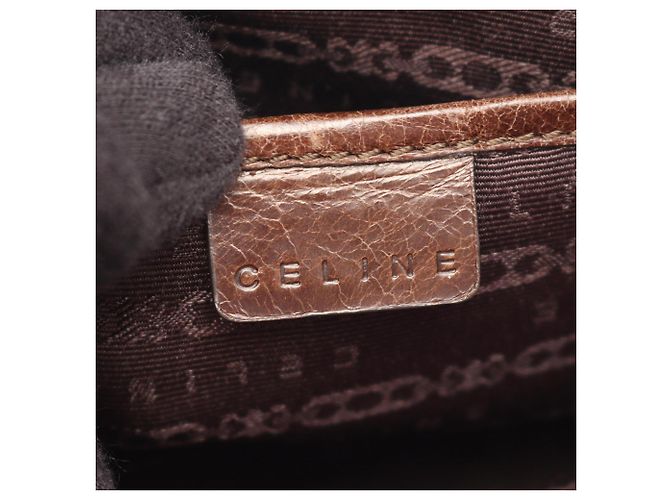 Céline Bolso Celine Boogie Bag Castaño - vista 4