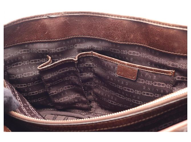 Céline Bolso Celine Boogie Bag Castaño - vista 5