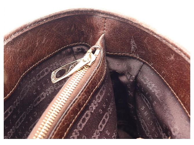 Céline Bolso Celine Boogie Bag Castaño - vista 6