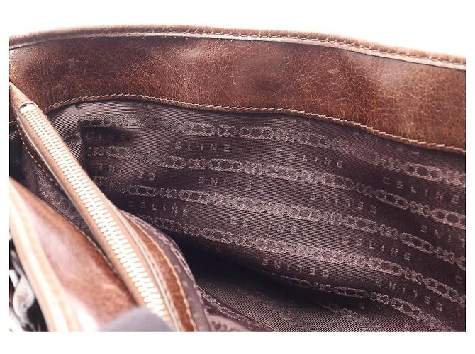 Céline Bolso Celine Boogie Bag Castaño - vista 7