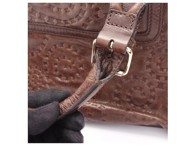 Céline Bolso Celine Boogie Bag Castaño - vista 9